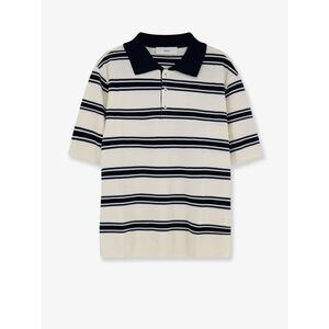 Dunst Men Unisex Striped Cotton Polo Shirt